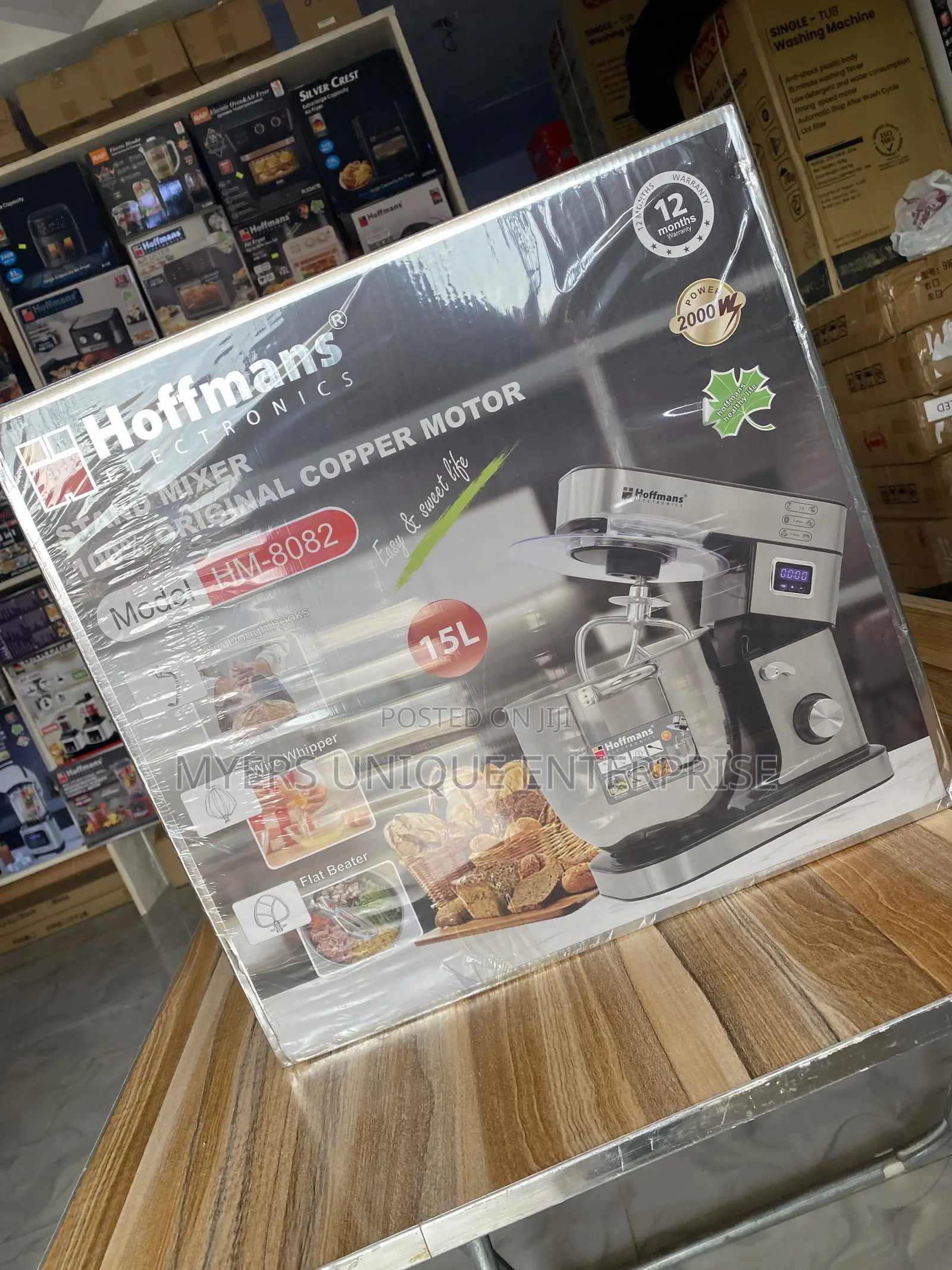Hoffmans 15L Stand Mixer - 2000W Copper Motor