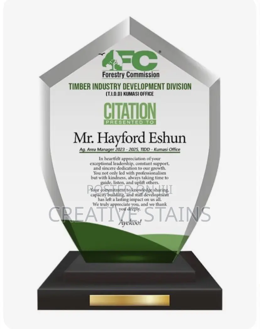 Crystal Awards Plaques