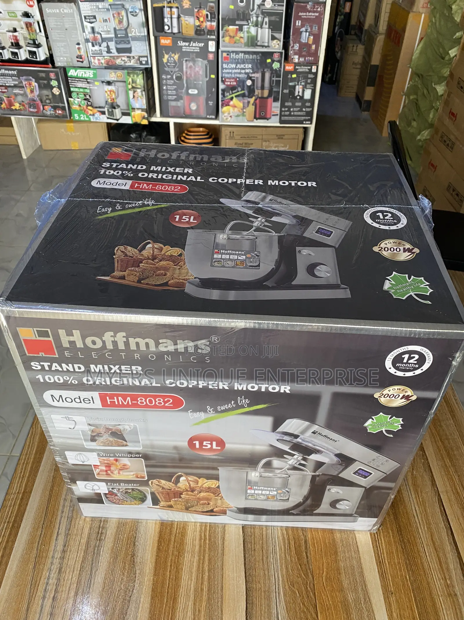 Hoffmans 15L Cake Mixer With 3 Attachments