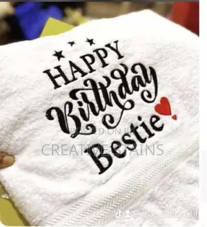 Emroidery on Face Towels, Pens, Lapel Pins and Mugs
