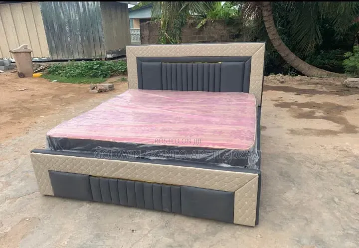 Double Bed Frame and Mattress Side Drawer Available