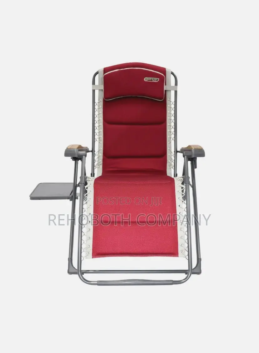 Quest Bordeaux Pro Relax XL Chair With Side Table Garden F1343
