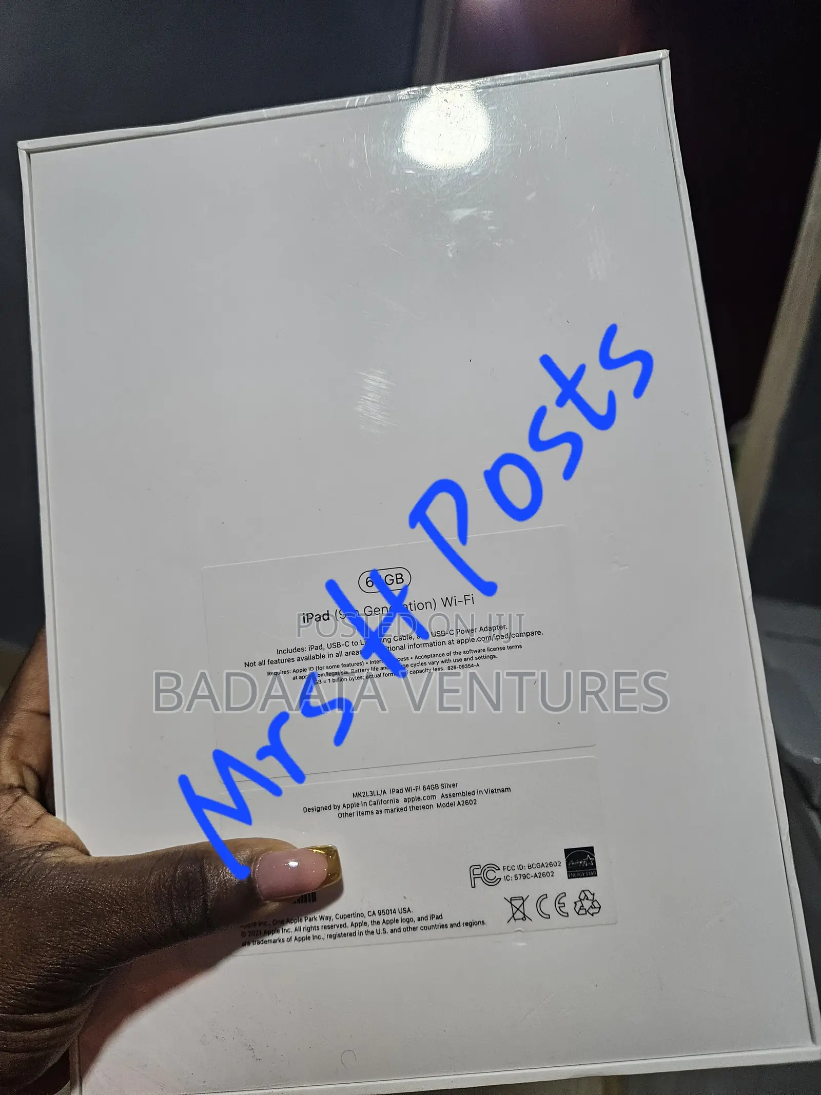 New Apple iPad Wi-Fi 64 GB Silver