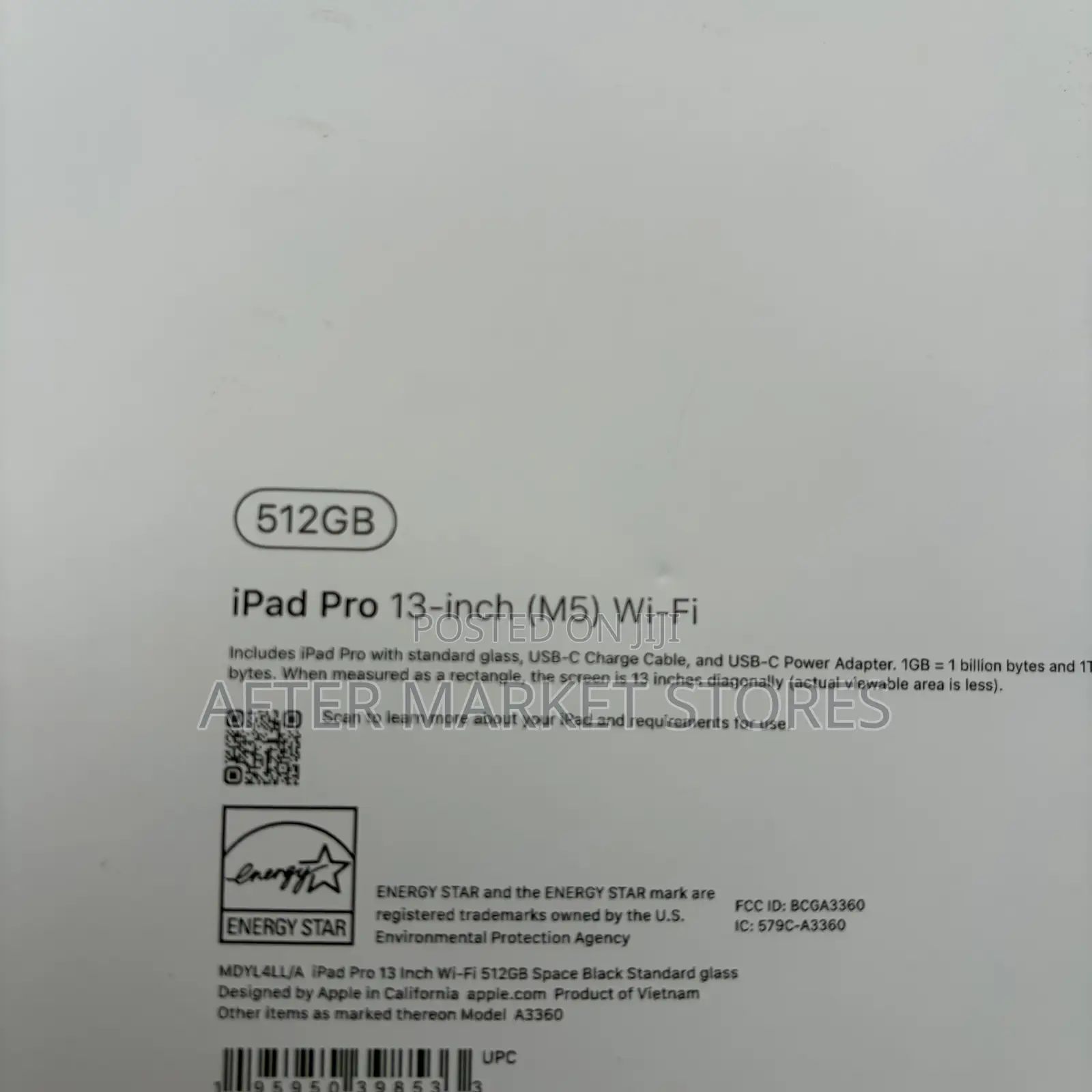 New Apple iPad Pro 13 (2025) 512 GB Black