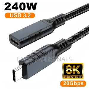 USB-C Female to Male Extender Joiner Extention Cable Extension to 3M