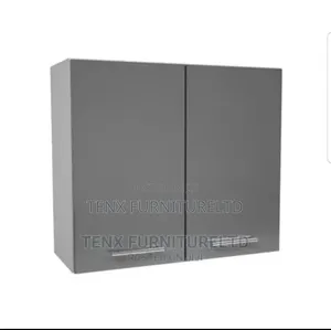 Wall Cabinet 2 Doors (Soft Close Grey Color)