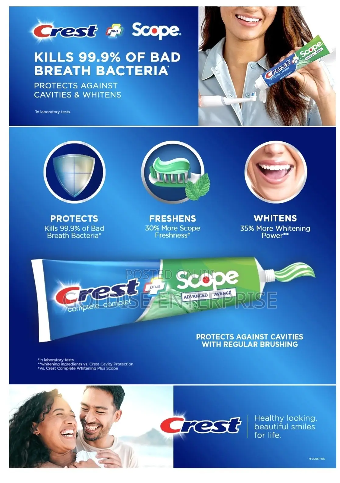 Crest Toothpaste Complete Plus Scope Advanced - Active Foam Technology
