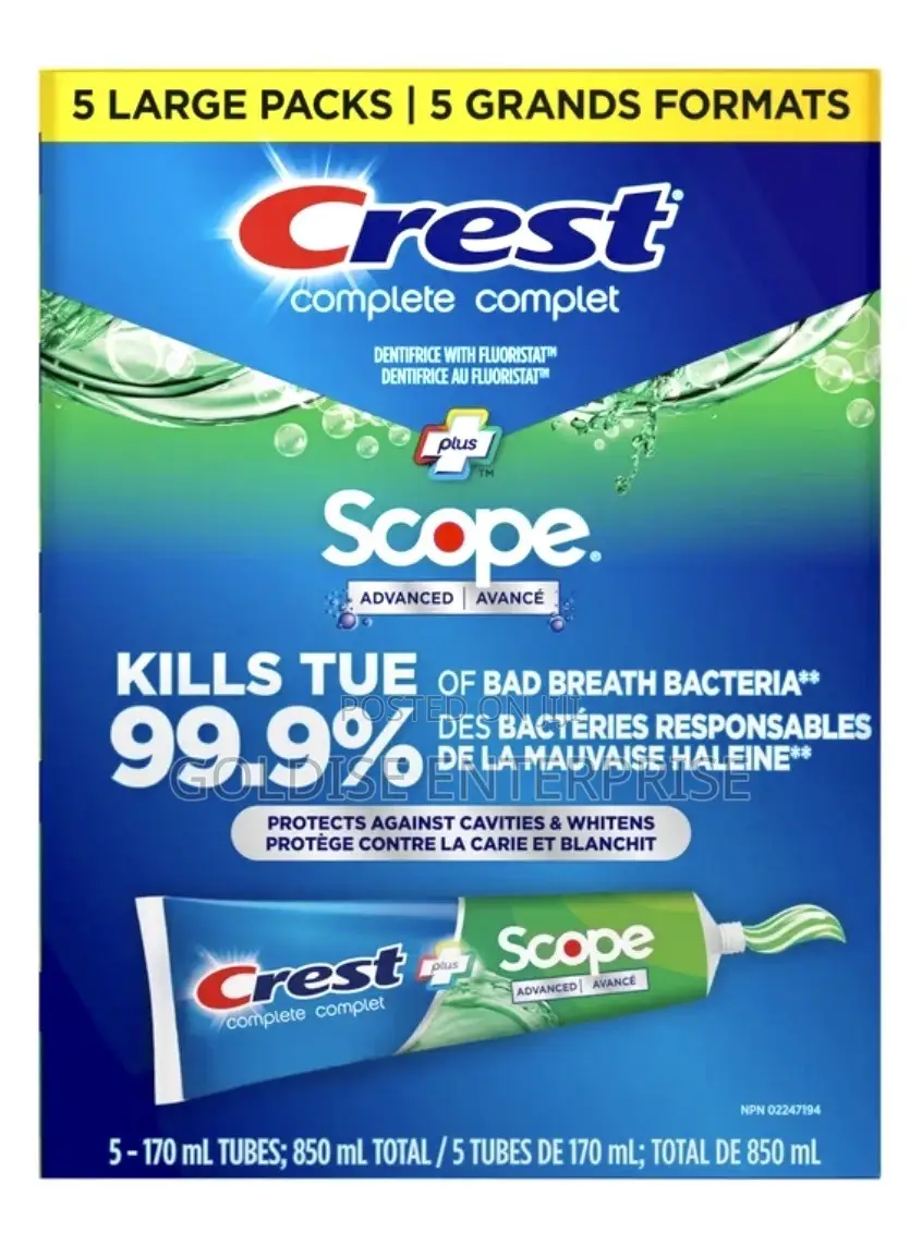 Crest Toothpaste Complete Plus Scope Advanced - Active Foam Technology