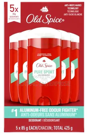 Old Spice Deodorant (5 Pack) - Long Lasting Odour Protection