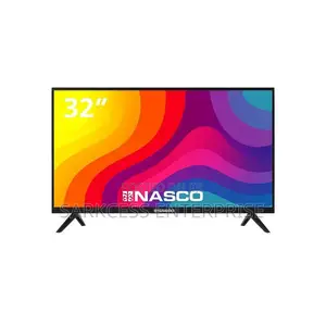 Nasco 32-Inch LED Digital Satellite TV – Built-in Decoder (DVB-T2/S2)