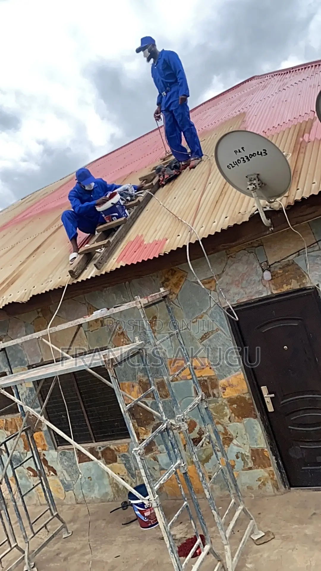 Roof Painting and Rust Treatment