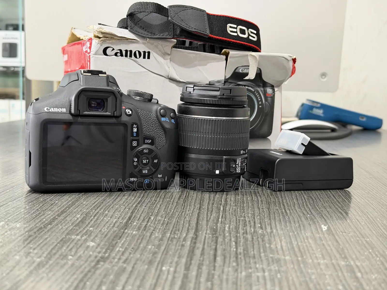Canon - EOS Rebel T7 EF-S 18-55 IS Camera