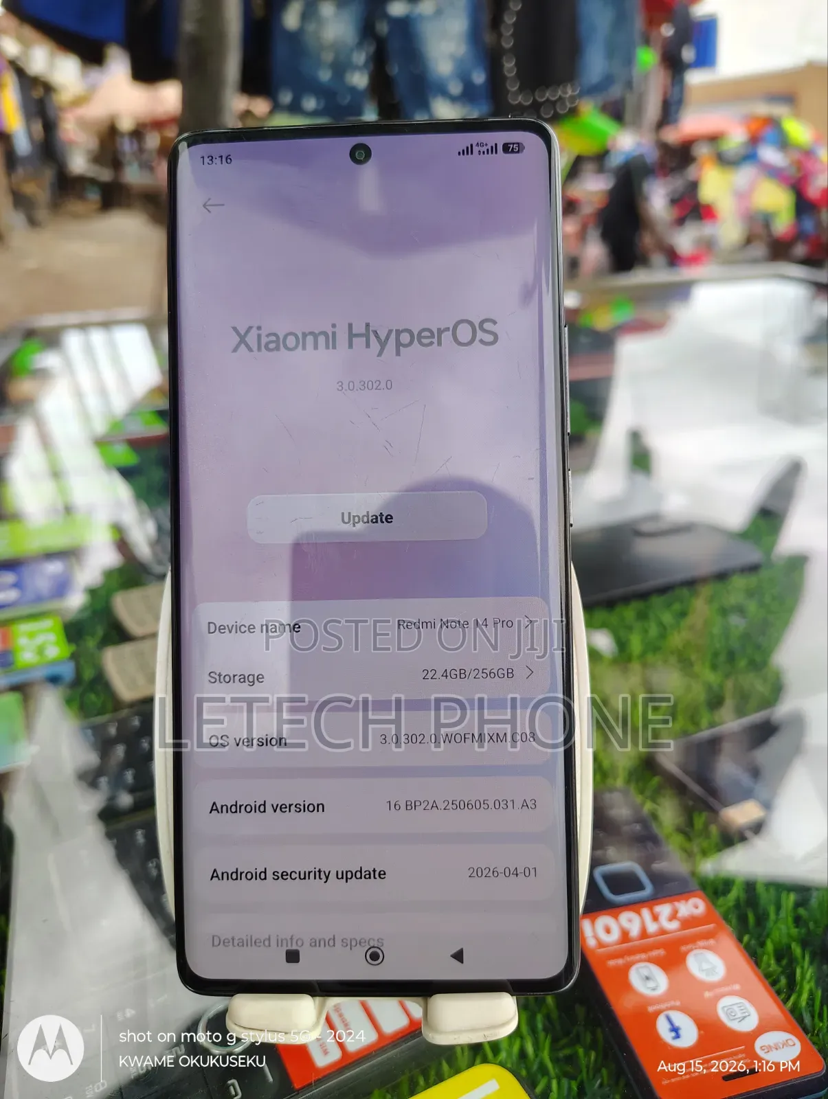 Xiaomi Redmi Note 14 Pro 256 GB Black