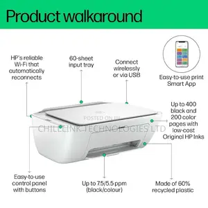 HP Deskjet 2875 All in One Printer