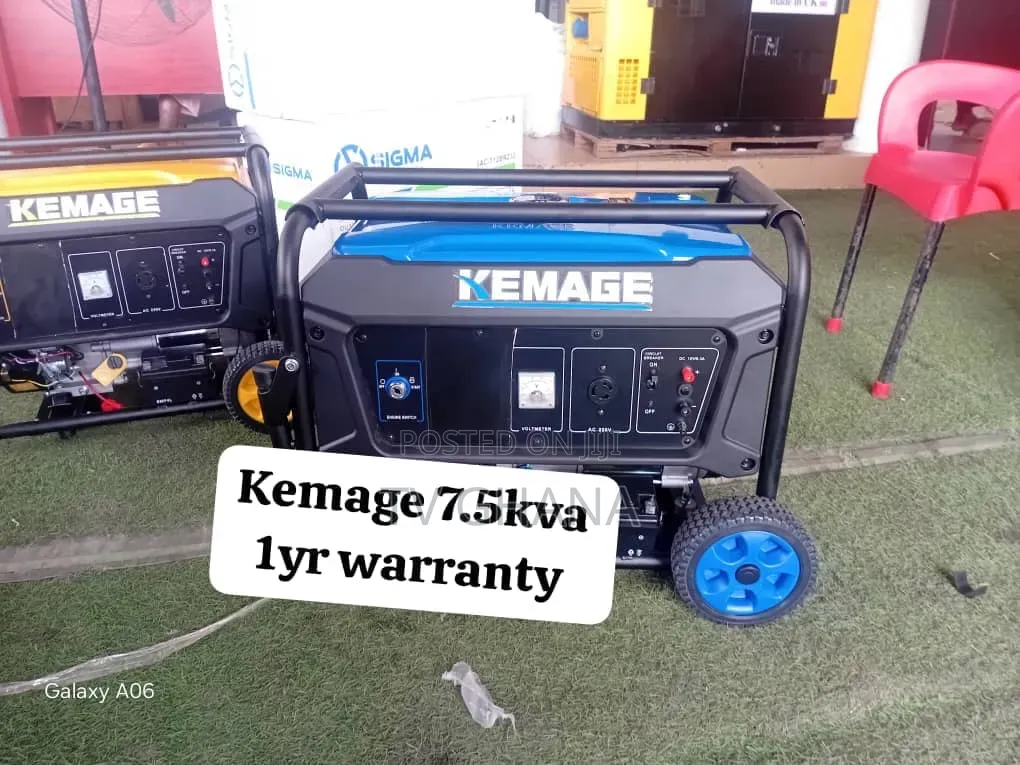Kemage 7.5KVA 8500W Generator – Powerful Quality Genset7.5kva