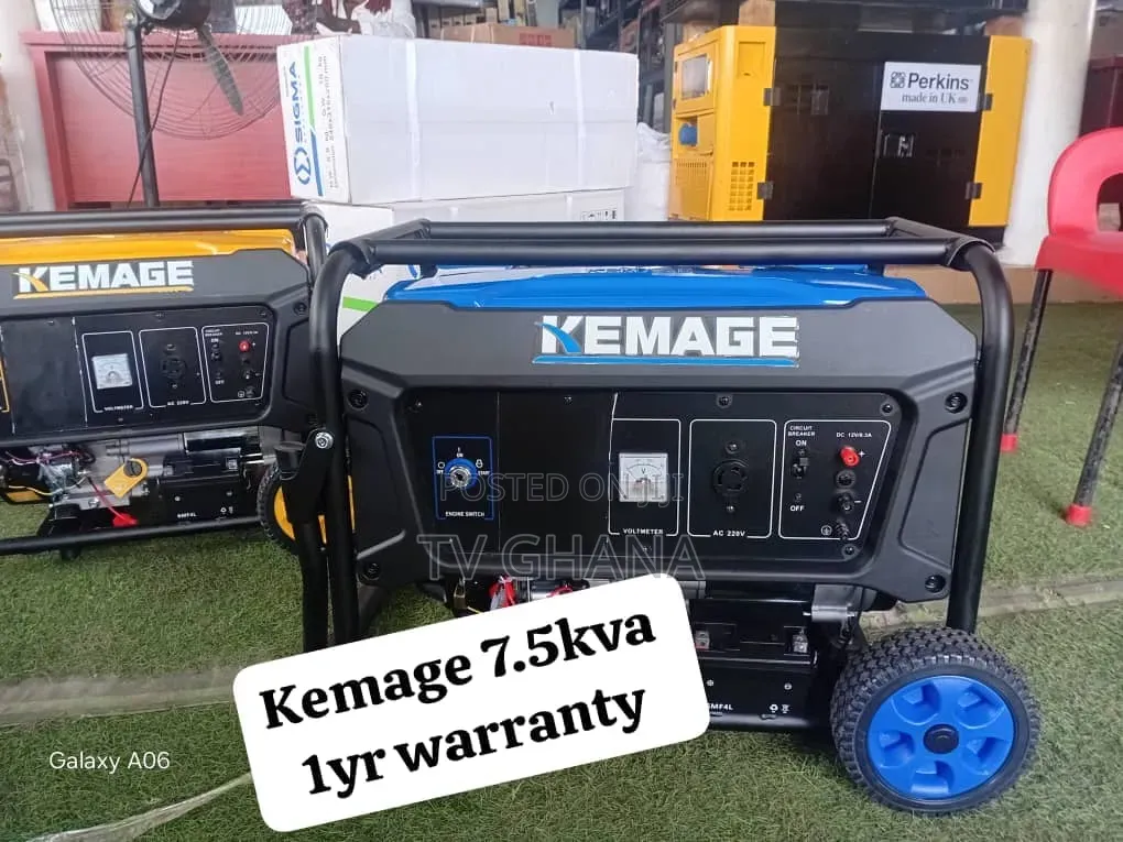 Kemage 7.5KVA 8500W Generator – Powerful Quality Genset7.5kva