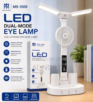 MING SHENG MS-1009 LED Desk Lamp – Rechargeable – Adjustable Arm