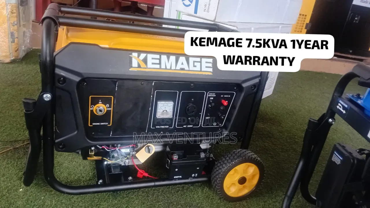 Brand New KEMAGE 7.5KVA Generator Ready for Delivery 7.5kva