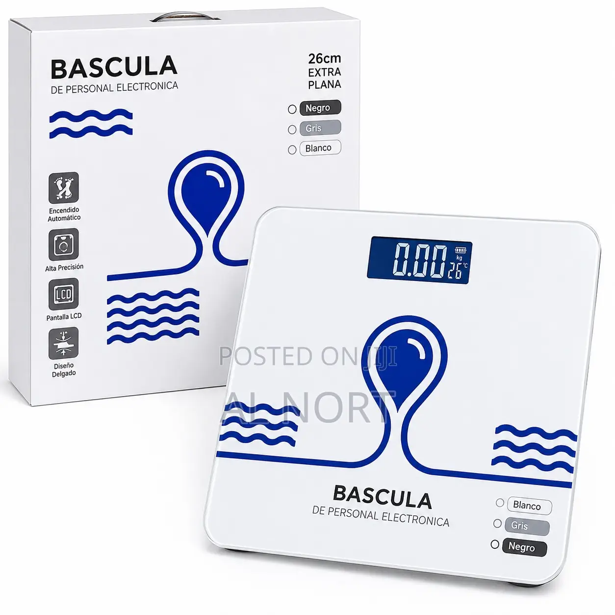 BASCULA Electronic Personal Scale 90335 – 26cm – White