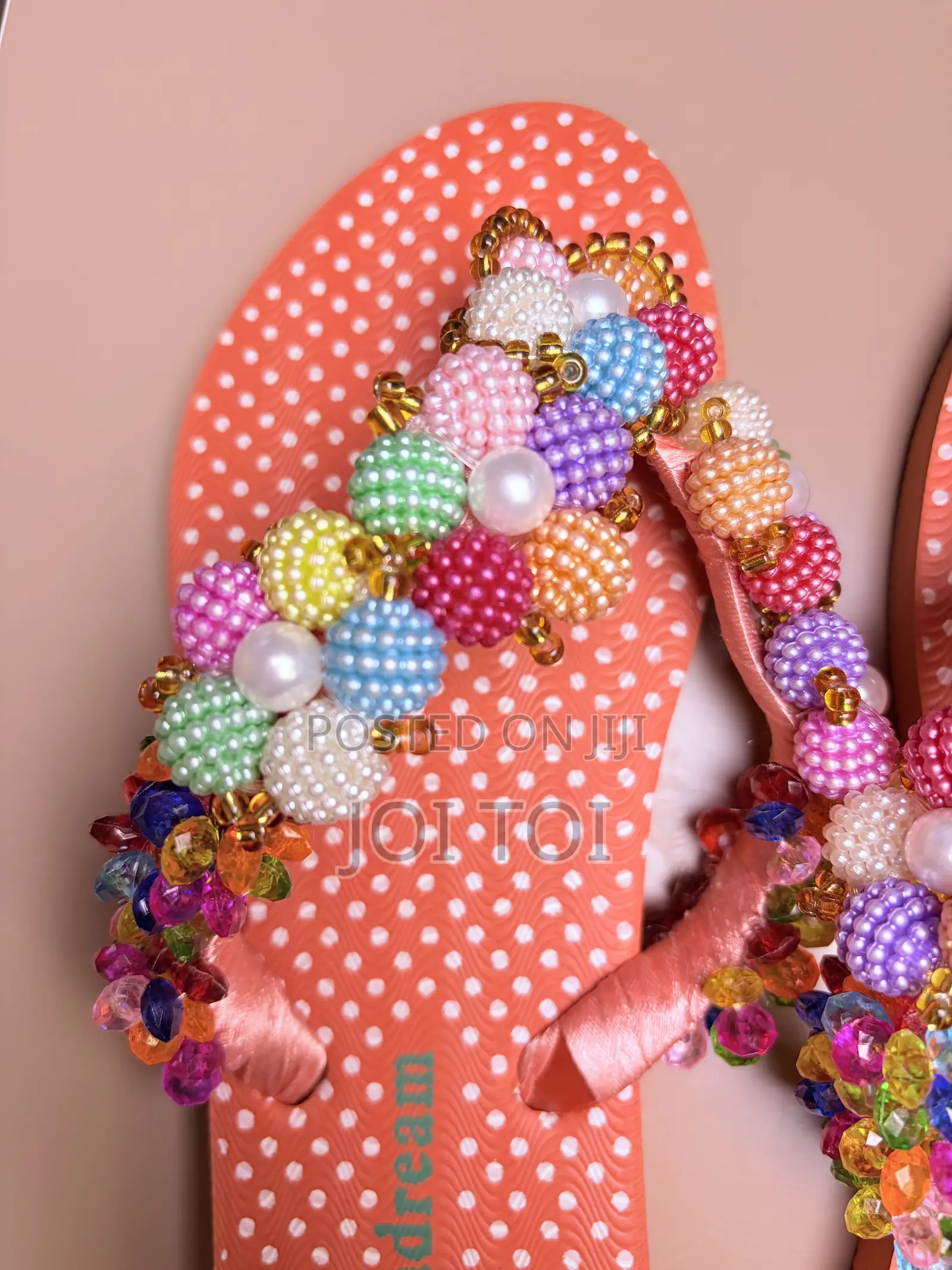 Glam Beaded Slippers