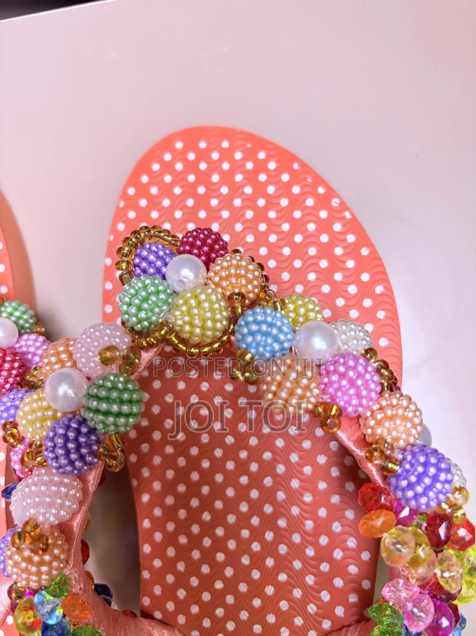 Glam Beaded Slippers