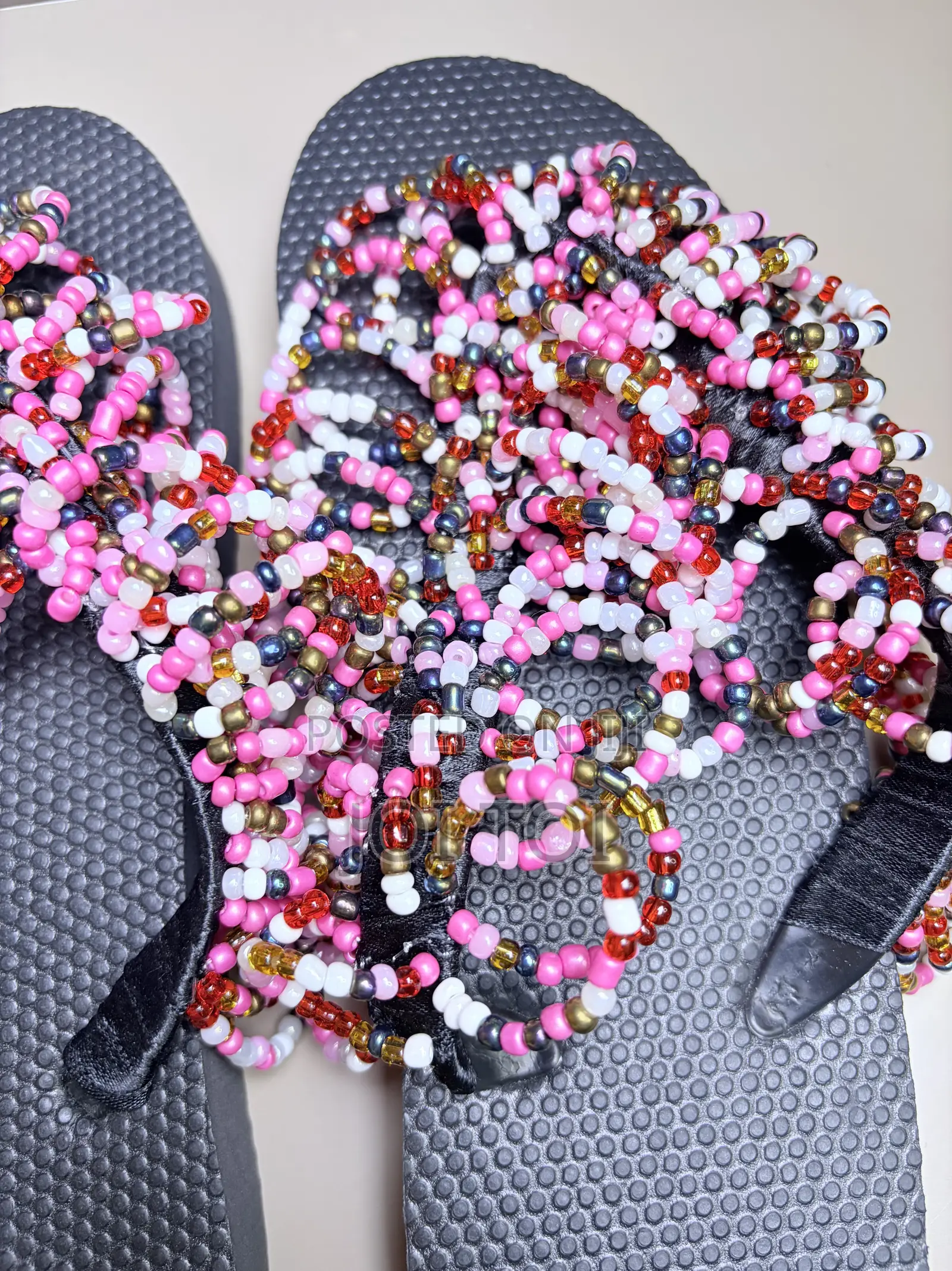 Glam Beaded Slippers