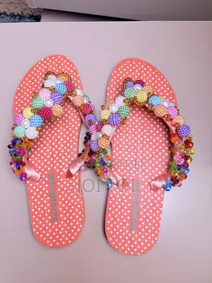 Glam Beaded Slippers