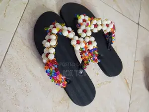 Glam Beaded Slippers
