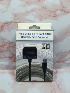 Type-C/USB 3.0 to SATA Hard Drive Converter for 2.5-Inch SSD HDD