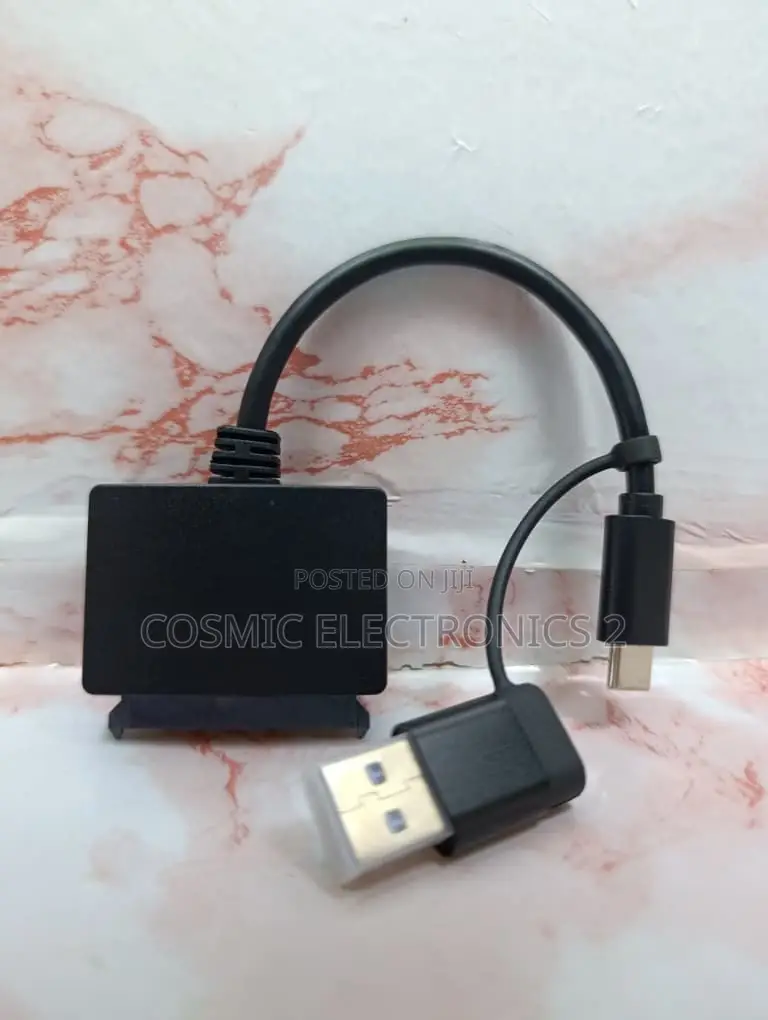 Type-C/USB 3.0 to SATA Hard Drive Converter for 2.5-Inch SSD HDD