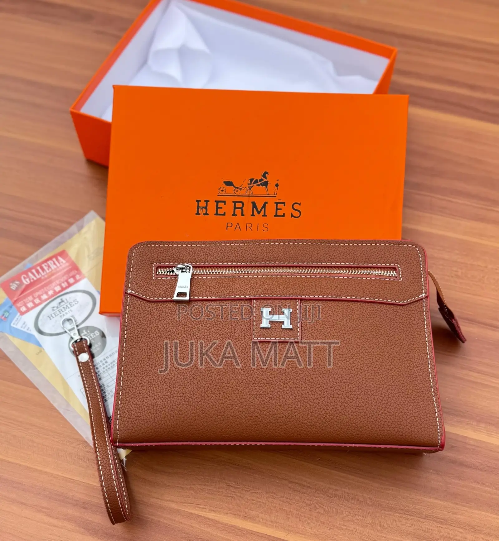 Hermes Hand Pounch for Unisex