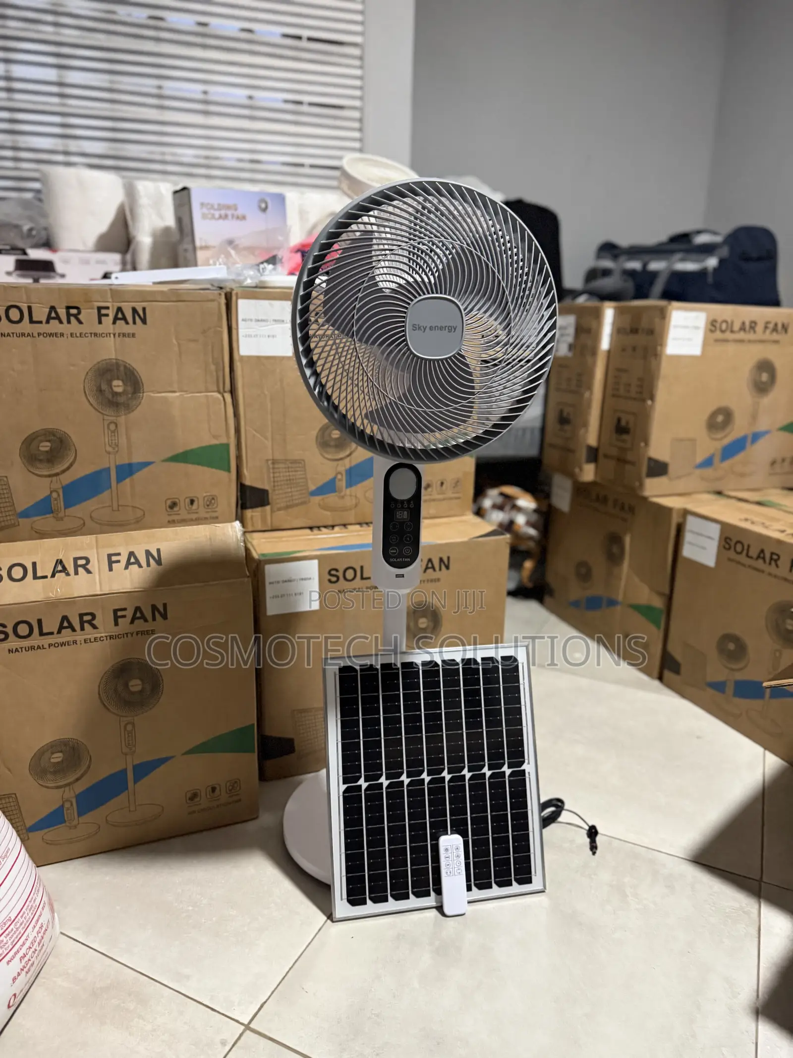 360 Rotating Solar Fan