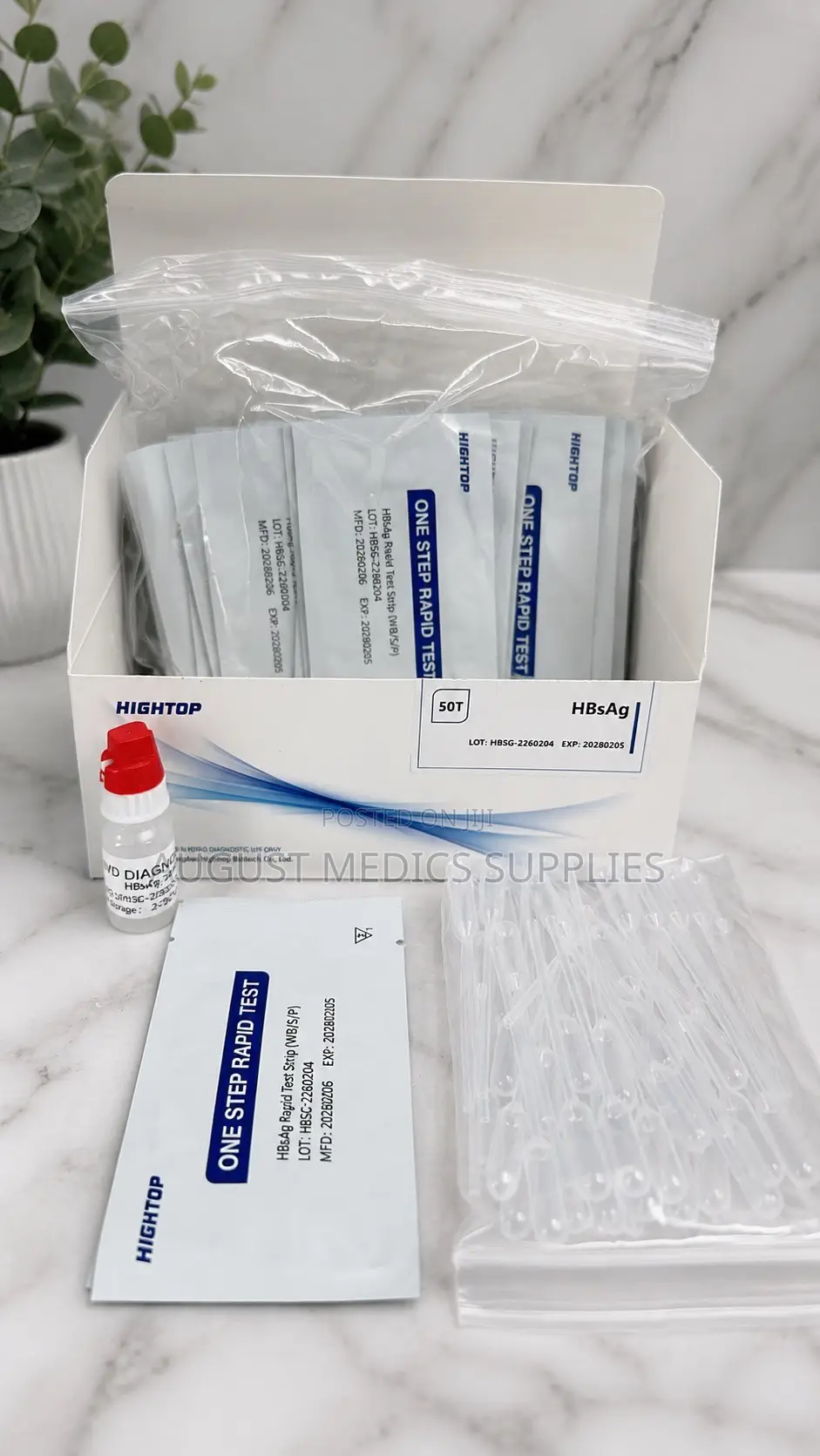 HIGHTOP HBsAg One Step Rapid Test.