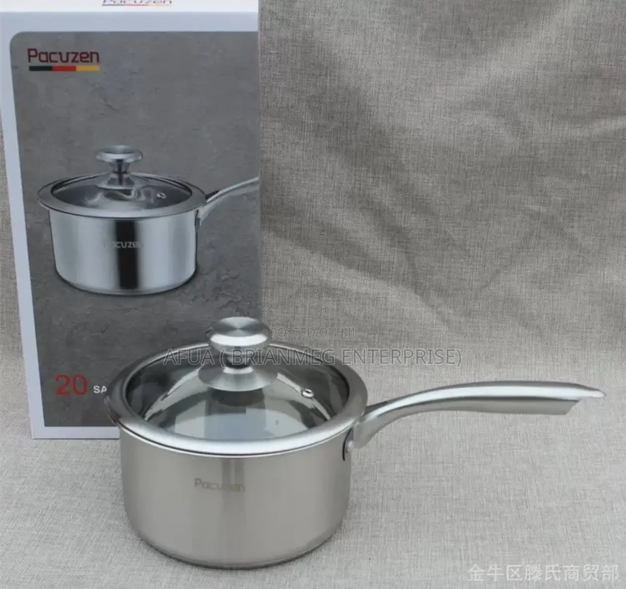 Original 20cm Stainless Steel Saucepan With Lid