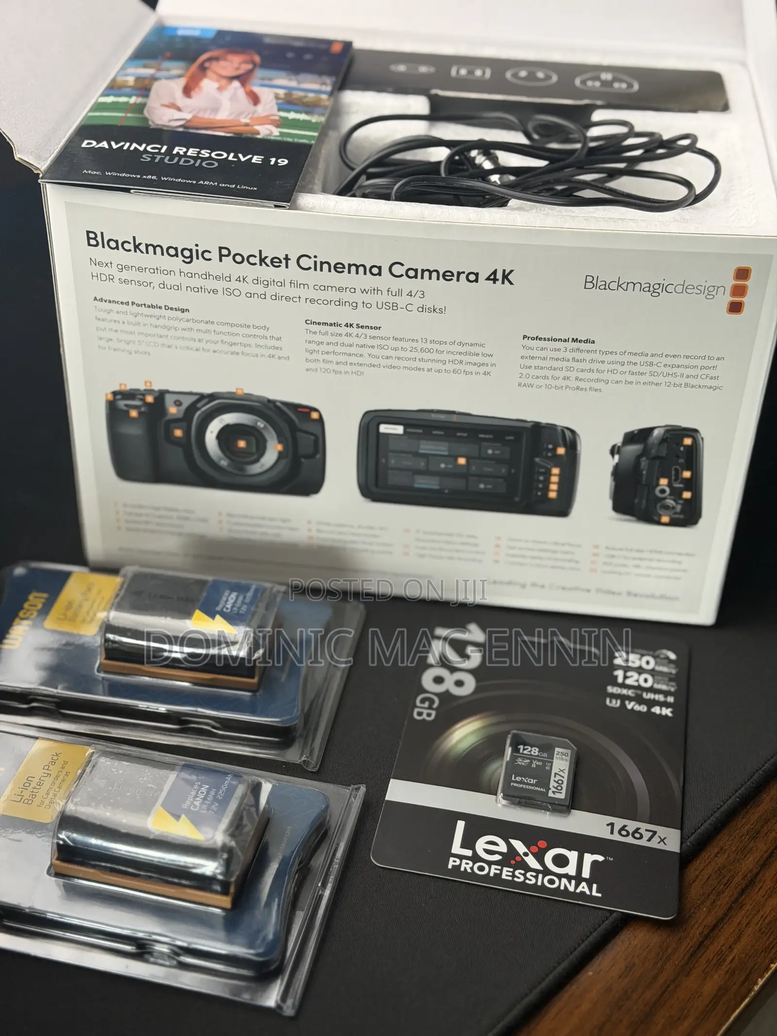 Black Magic Pocket Cinema Camera (Body) + Creator Essentials Kit