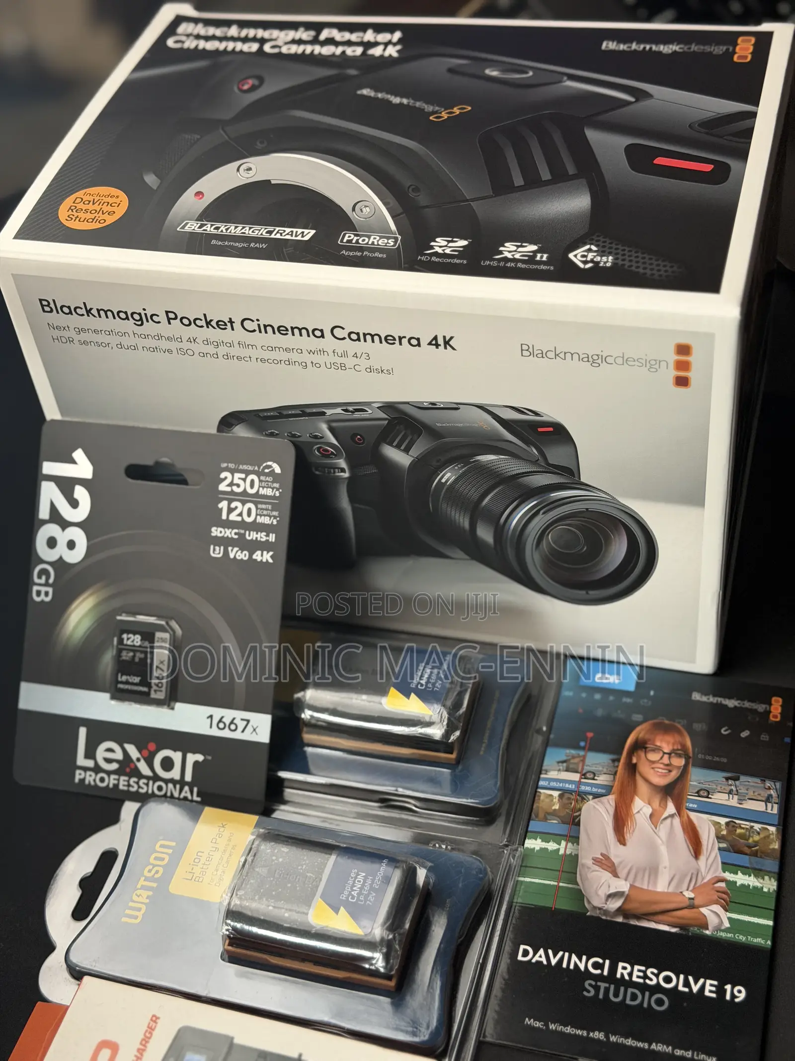 Black Magic Pocket Cinema Camera (Body) + Creator Essentials Kit