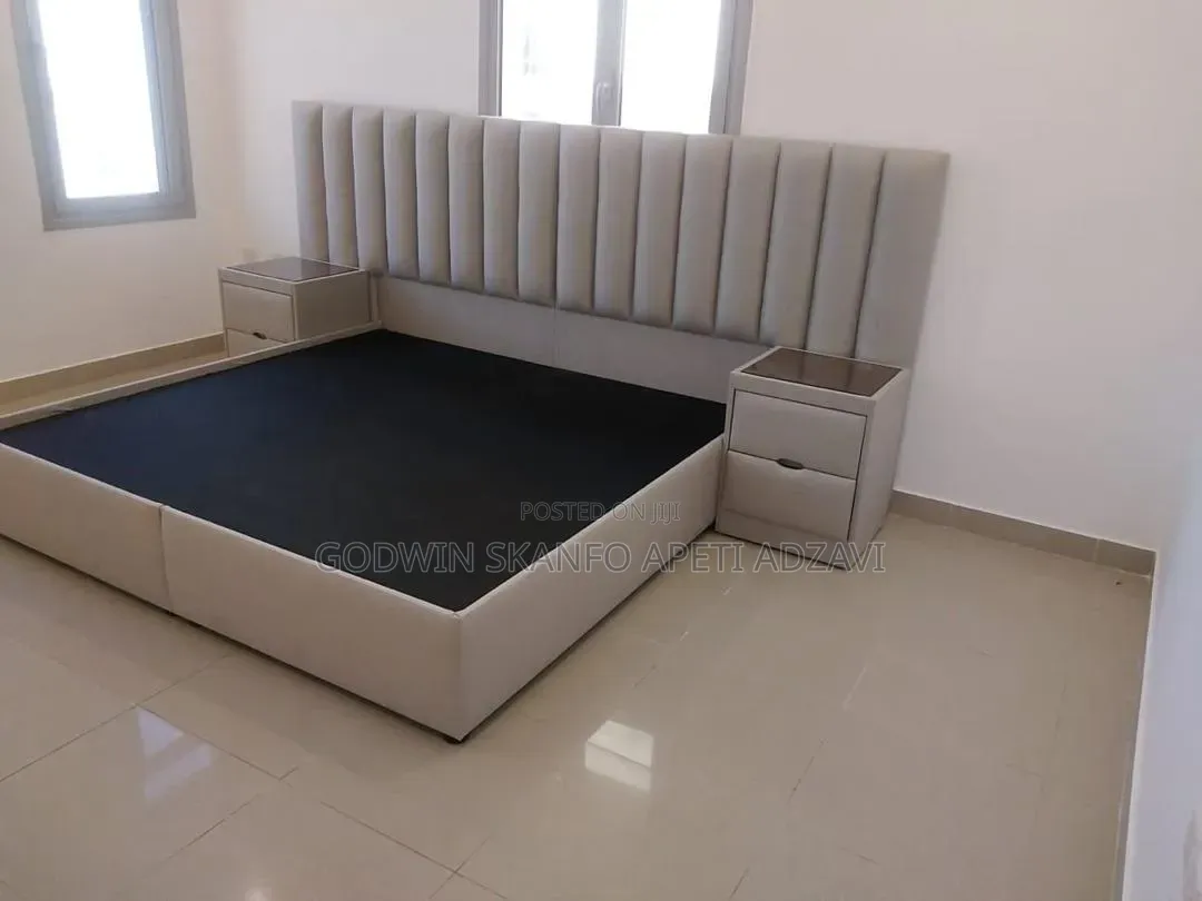 King Size Bed Frame and Side Drawer Available
