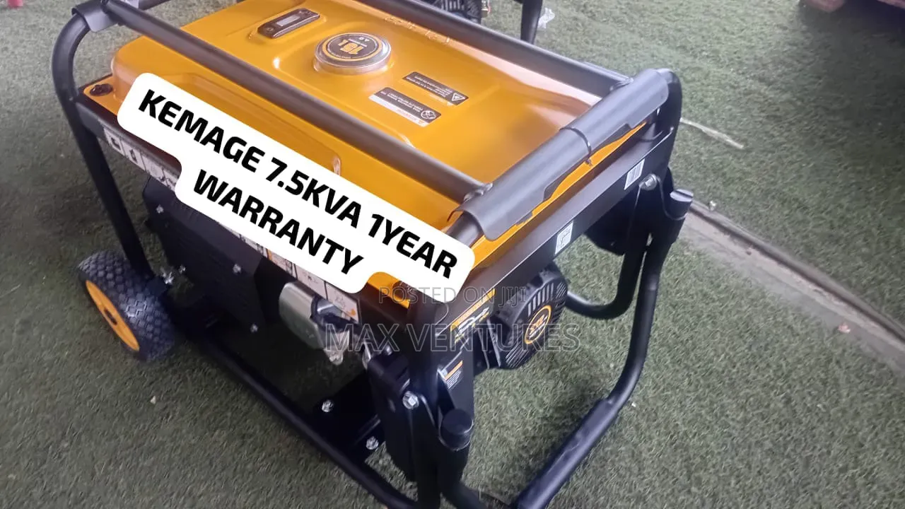 KEMAGE 7.5KVA Generator Strong Engine Great Output 7.5kva