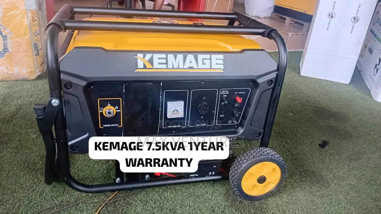 KEMAGE 7.5KVA Generator Strong Engine Great Output 7.5kva