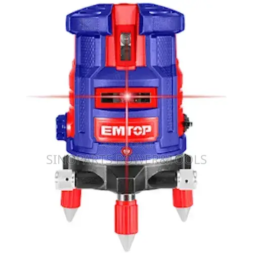 EMTOP ESLE53001 Professional 5-Line Self-Leveling Red Laser Level