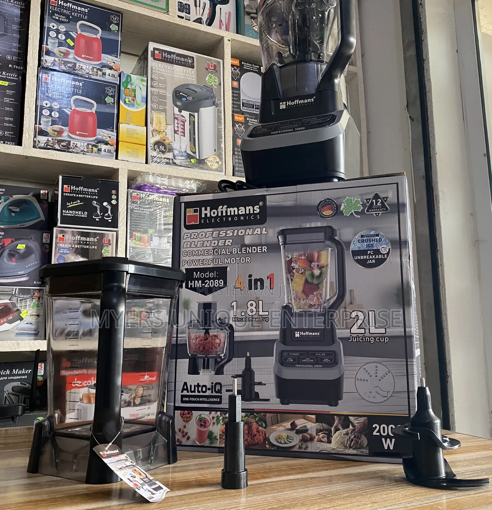 Hoffmans 4 in 1 Blender - 2L Juicing + 1.8L Mincer