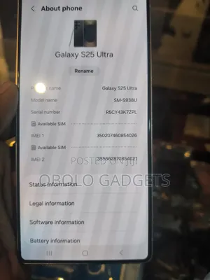 Samsung Galaxy S25 Ultra 256 GB Gray