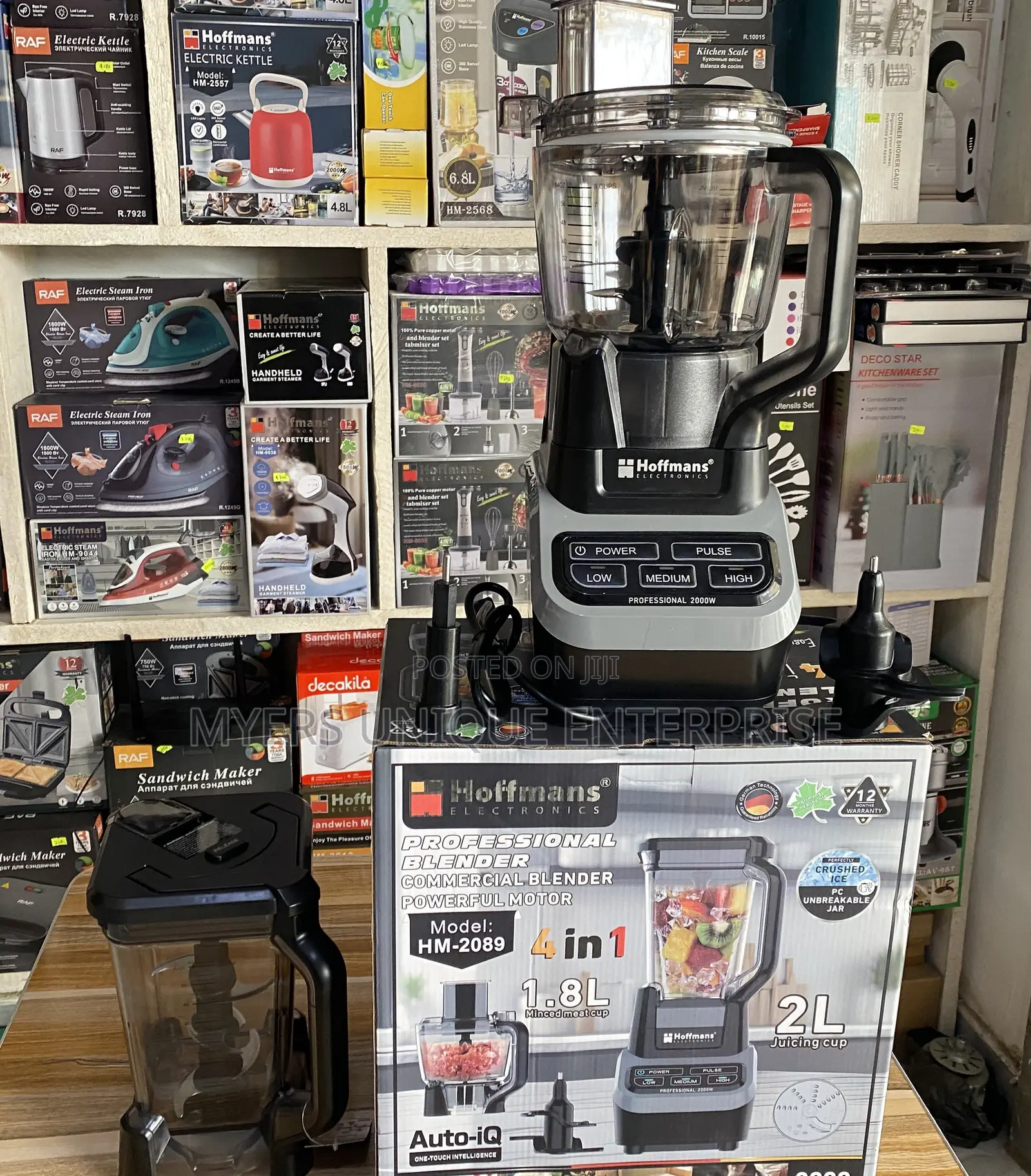Hoffmans Commercial Blender With Unbreakable PC Jar