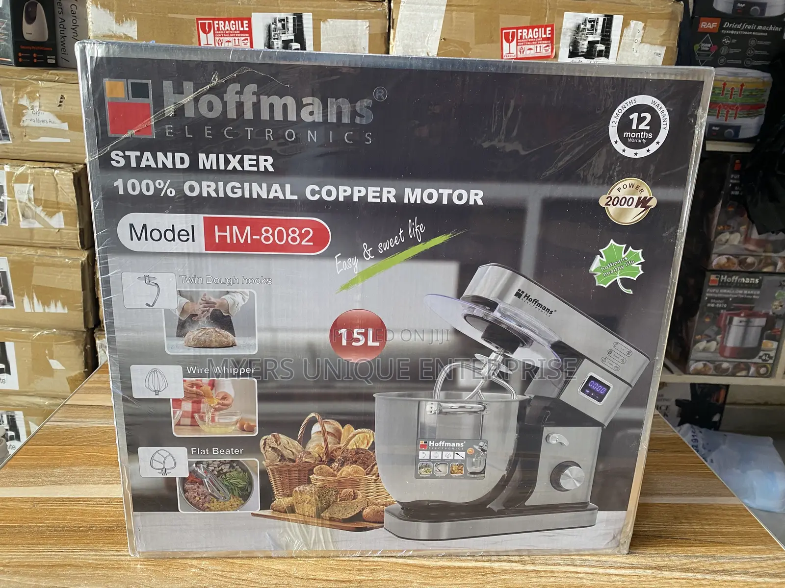 Hoffmans Stand Mixer With Splash Guard