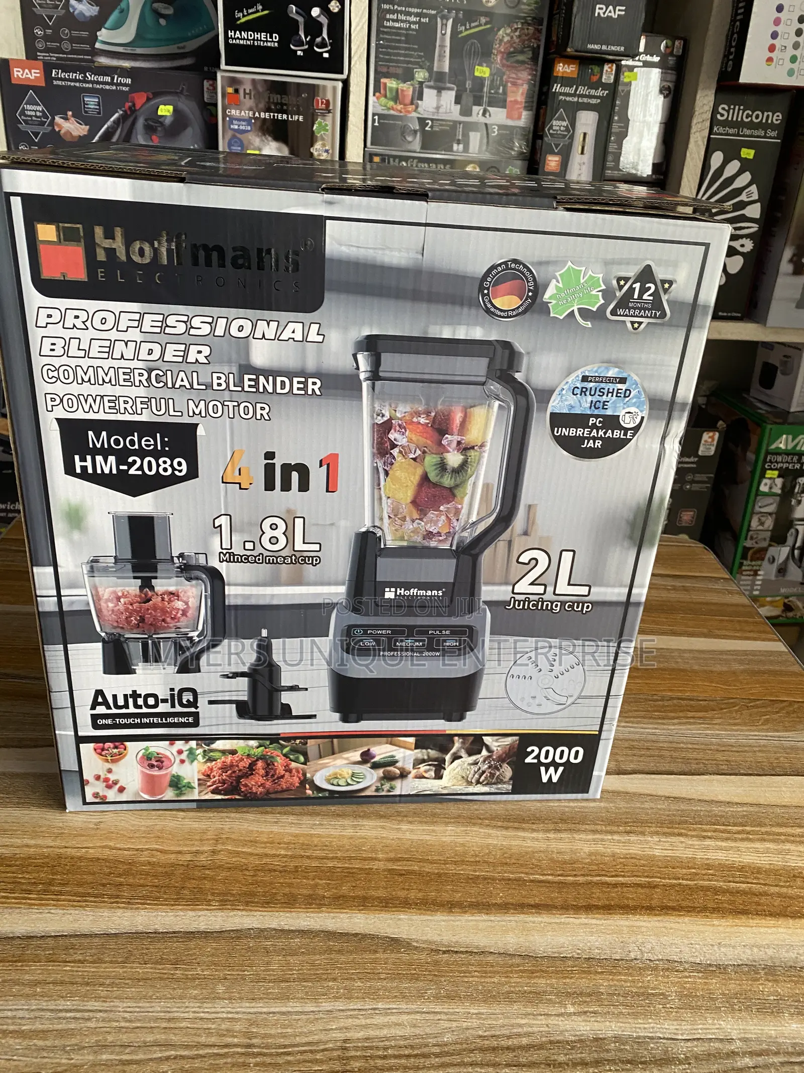 Hoffmans 2000W Blender for Juice Bars and Home