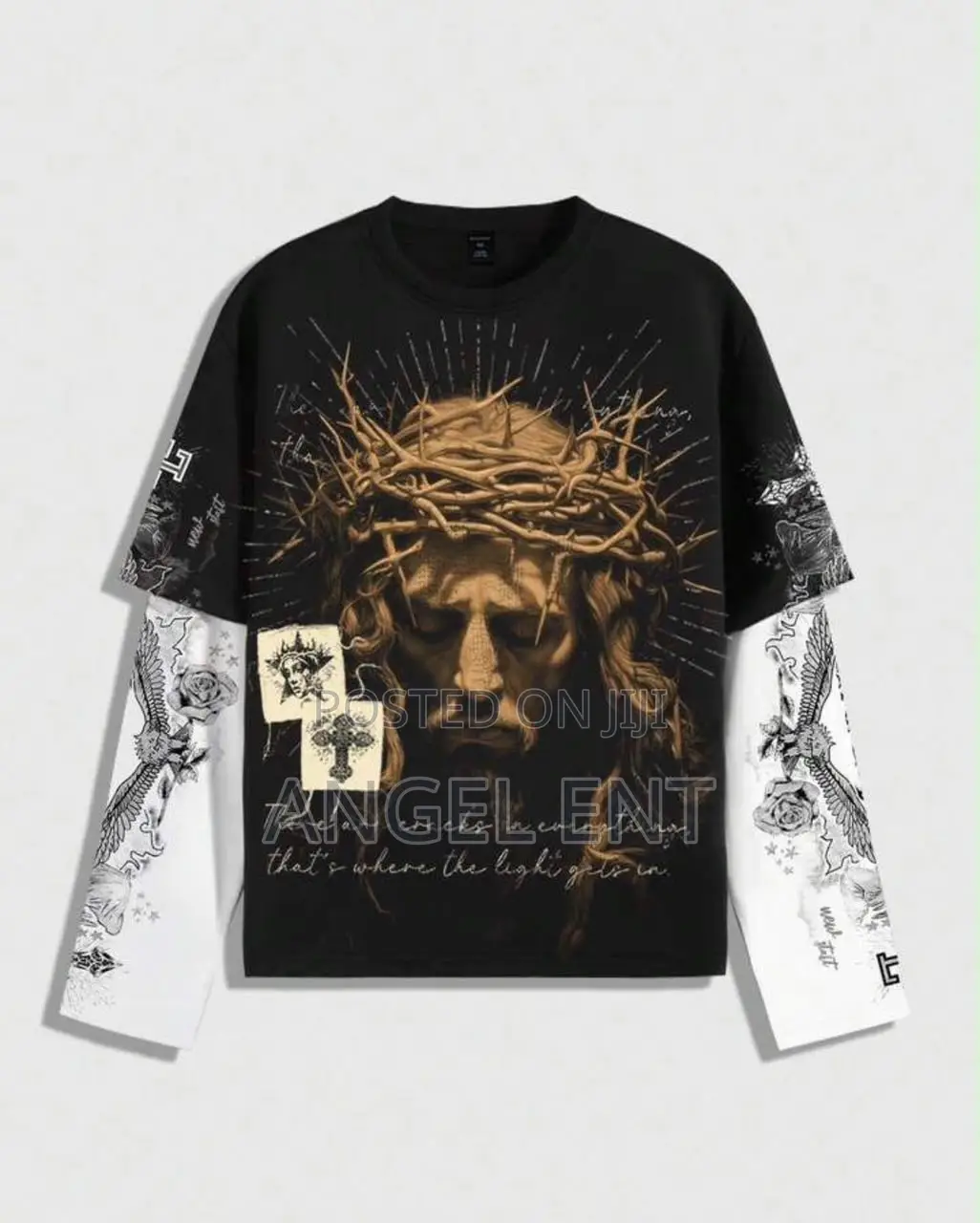Our Goth Men’s 2 in 1 Long Sleeve Jesus Long Sleeves (Loc:Adum Kumasi)