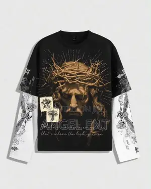Our Goth Men’s 2 in 1 Long Sleeve Jesus Long Sleeves (Loc:Adum Kumasi)
