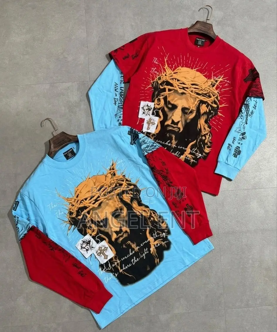Our Goth Men’s 2 in 1 Long Sleeve Jesus Long Sleeves (Loc:Adum Kumasi)