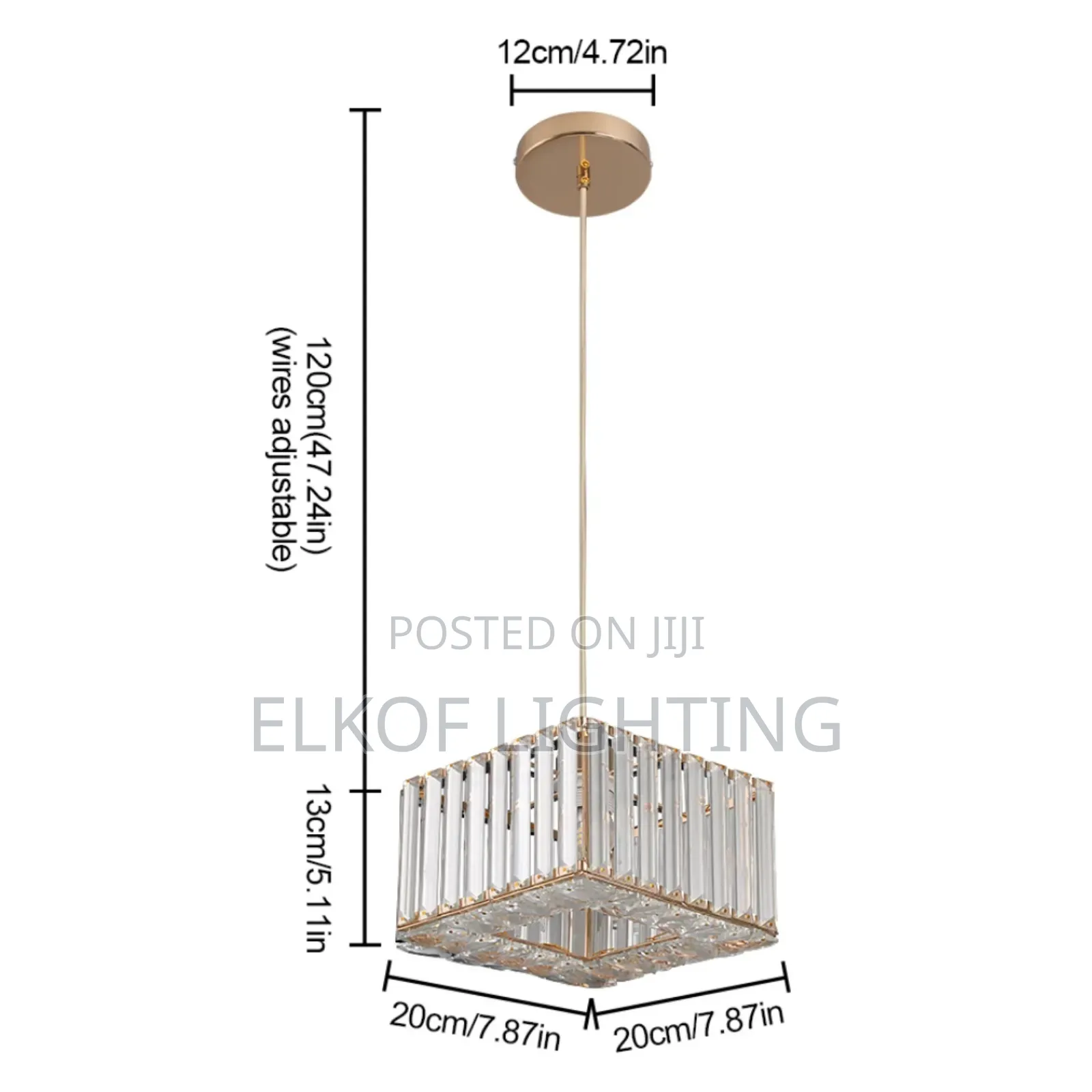 Modern Long Bar Crystal Pendant Chandelier Light