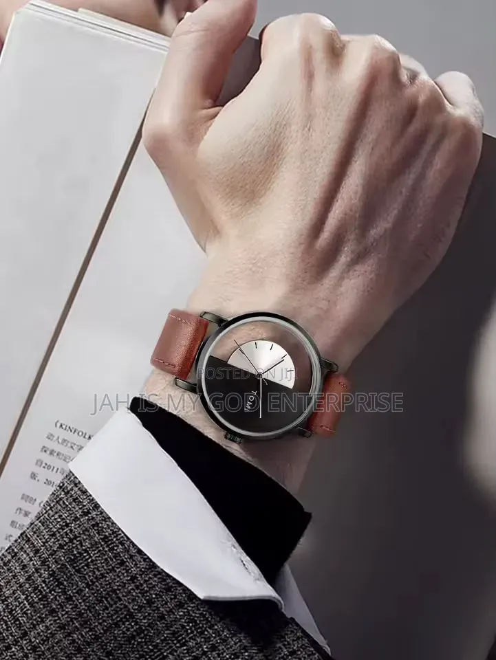 Tomi 3PCS T080 Luxury Business Gift Box Set Men Watch + Wallet + Pen